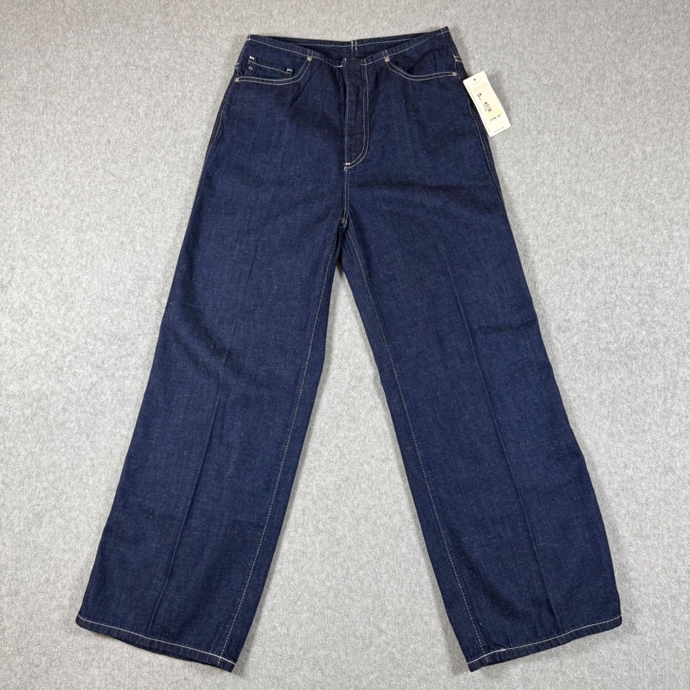 NWT AG Adriano Goldschmied Jeans Women The Etta High Rise Wide Leg Denim 25R